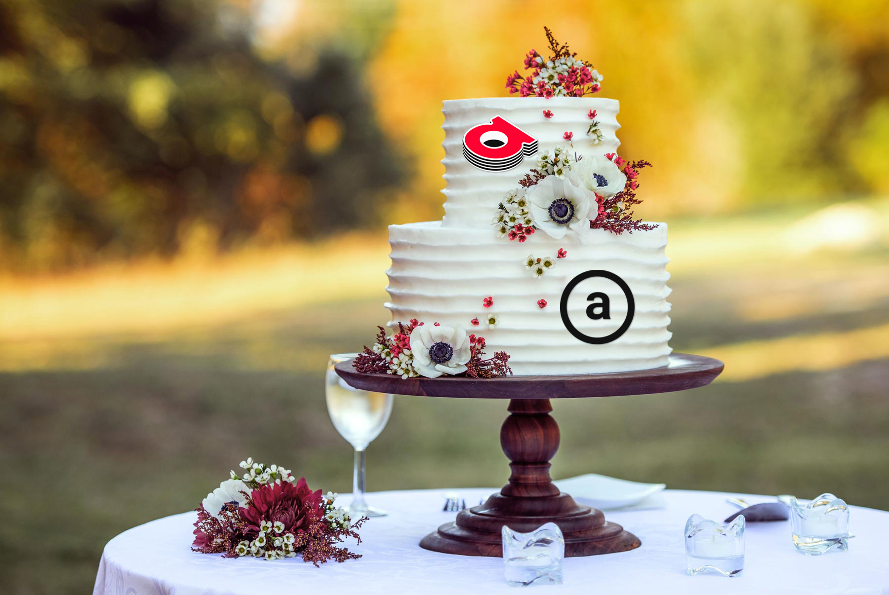 Cake with Logos